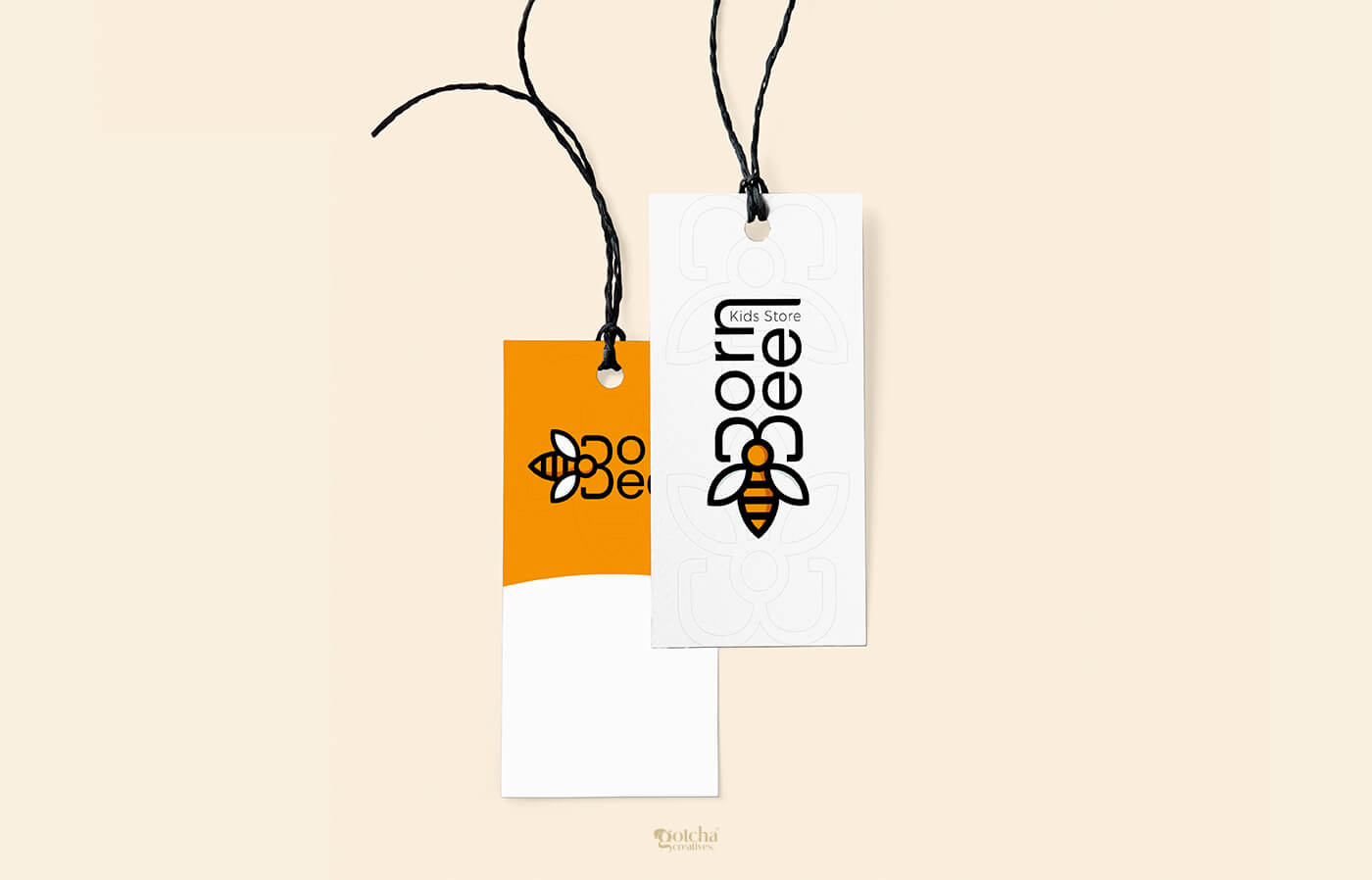 Professional brand identity design for Born Bee kids apparel and accessories