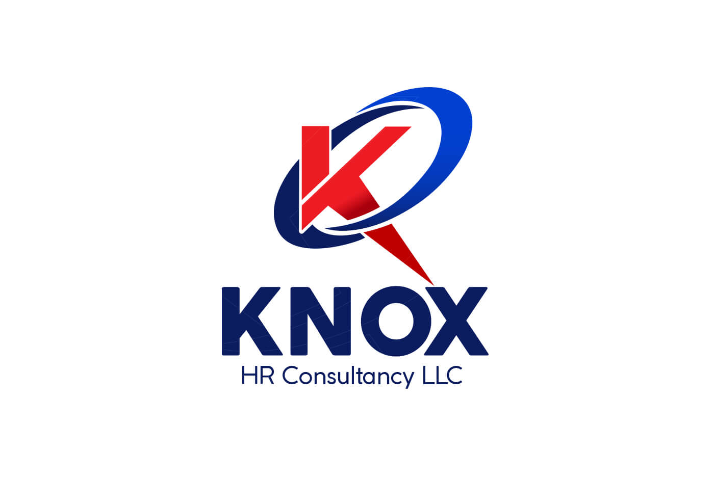 Professional corporate identity design for Indian HR company Knox with logo spacing rules