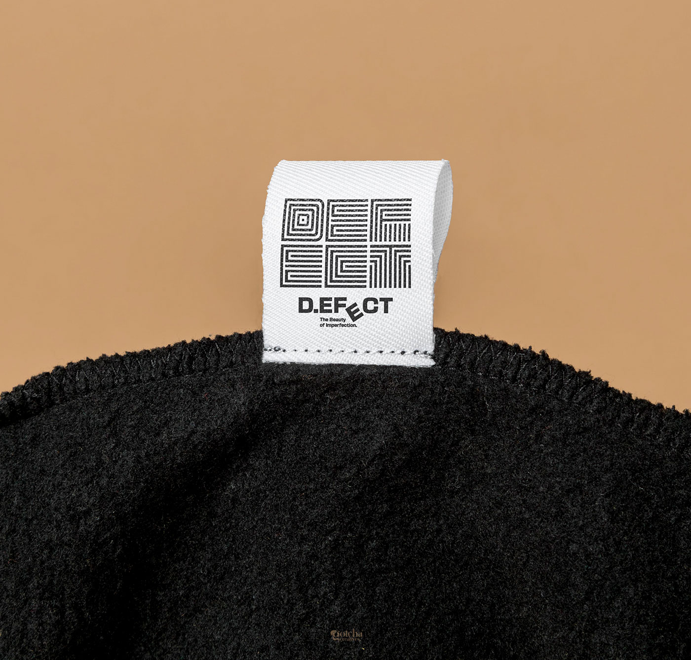Artistic monochrome logo inspired by imperfection and individuality