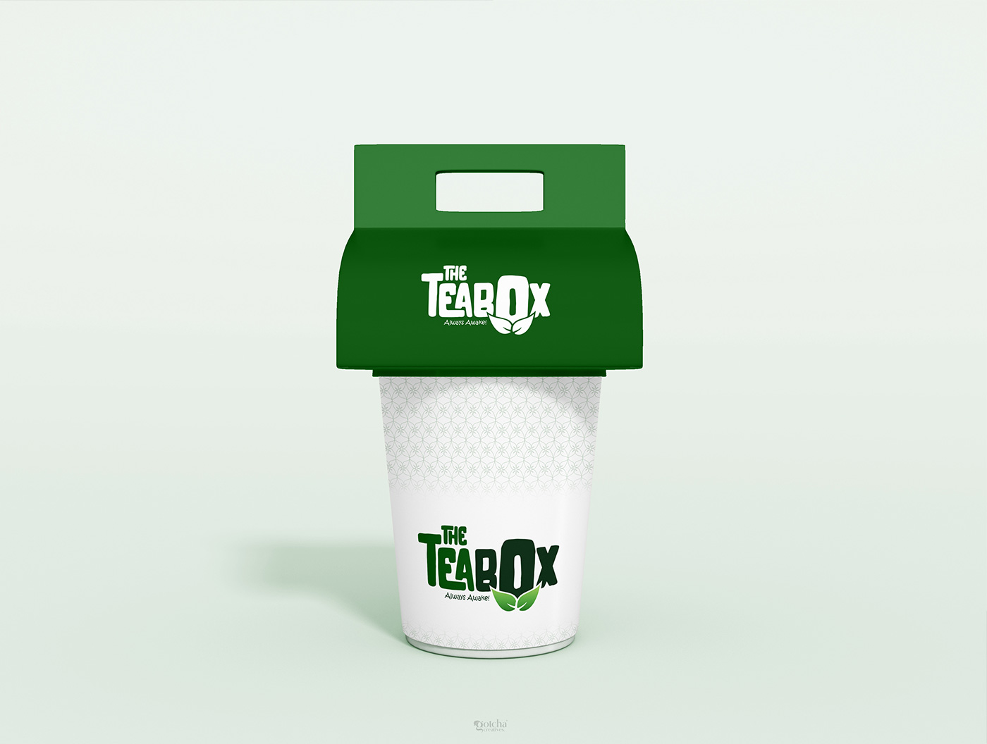 Stylish café logo design representing freshness and energy